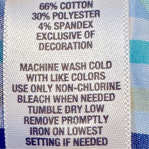 Crown & Ivy NWT Sz 7 Boy’s Blue Plaid Button Down Shirt - Picture 5 of 5